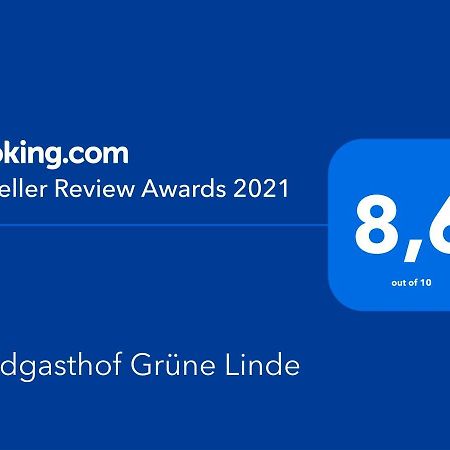 Landgasthof Gruene Linde Bagian luar foto